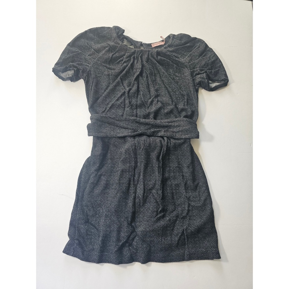 Y2K Juicy Couture‎ Mini Dress Women P Black Tie Waist Coquette